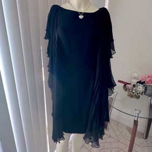 MARCHESA NOTTE Elegant Black Dress